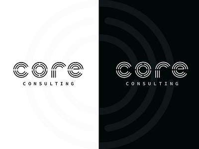 Core drib core graphic logo mikebruner monoline wordmark