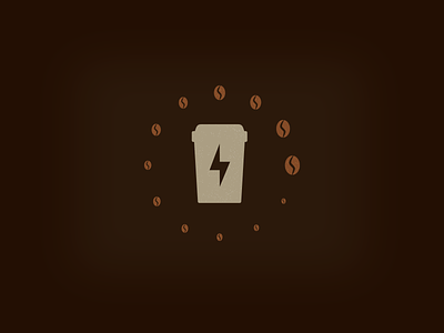 Recharging 2 bolt bruner charge coffee illustration logo mike rebout reload