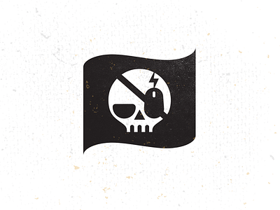 Jolly Rodger bolt bruner design flag icon illustration mike mouse pirate skull
