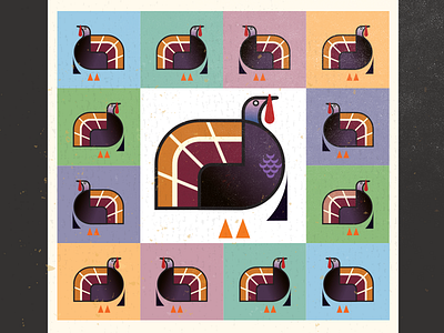 Turkey bruner design graphic illustration mike turkey