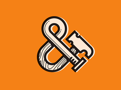 Hammer-Nail ampersand ampersand bruner cion design hammer illustration logo mike nail