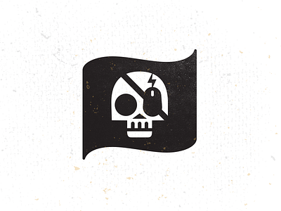 Jolly Rodger 2 bolt bruner design flag icon illustration mike mouse pirate skull