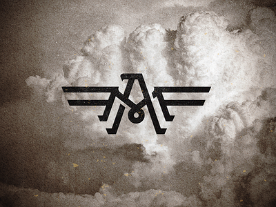 FAM- 1 a air museum bruner design eagle f icon logo m mike monogram type