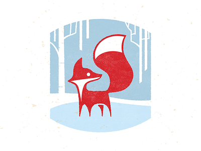 Winter Fox bruner design fox graphic icon illustration logo mike