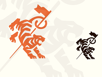 Tiger flag by Mike Bruner on Dribbble