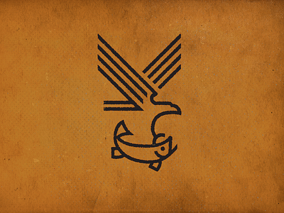Eagle bruner design eagle fish icon illustration logo mike monoline