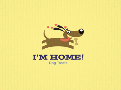 I'm Home cheerful dog dogfood happy treats