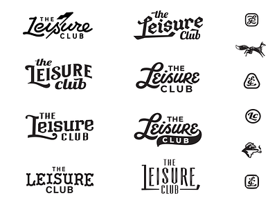 Leisure Club_drib apparel brand classy design fox golf lc leisure logo mikebruner nostalgic retro