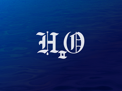 Holy Water bruner graphic h2o logo mike type water