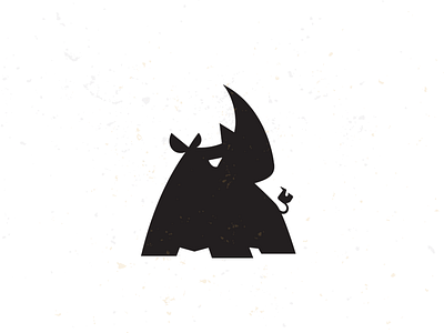 Rhino 3 agressive bruner graphic logo mike rhino strong tough