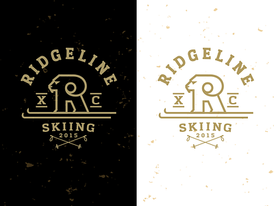 Ridgeline XC Skiing crest crosscountry graphic icon logo r ram ski