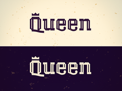 Queen Type bruner design font logo mike queen type typography