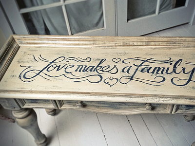 Love Makes A Family bruner handcrafted mike sofa table type