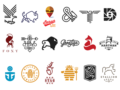 LL9 selected logos by Mike Bruner on Dribbble