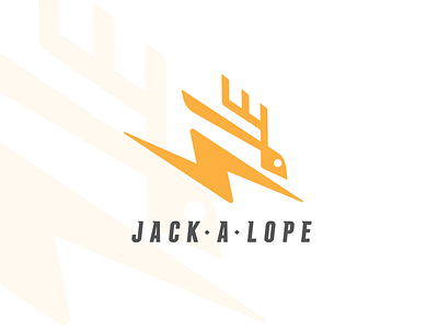Jack A Lope bolt bolt bruner graphic illustration jackalope lightning logo mike mystical rabbit