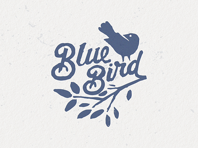 Bluebird 1 arborist bird bruner design illustration logo mike tree