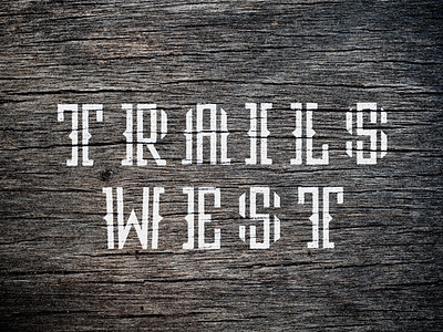 Trails West bruner design font mike retro type typography western