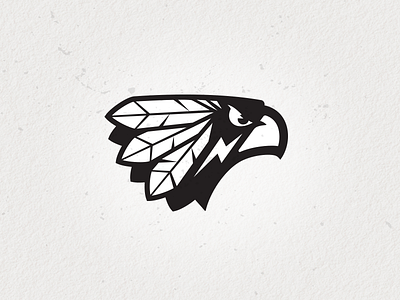 Eagle Warrior 3 bruner eagle hawk icon illustration logo mascot mike warrior