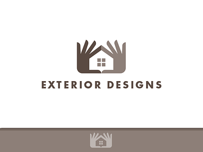 Exterior Designs _drib bruner contractor design exterior house icon identity logo mike siding window