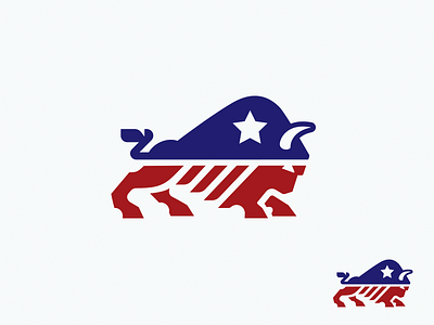 Bison_Drib america bison bruner design icon illustration logo mike star usa