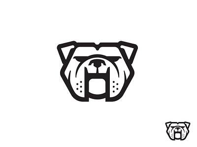bulldog face logo