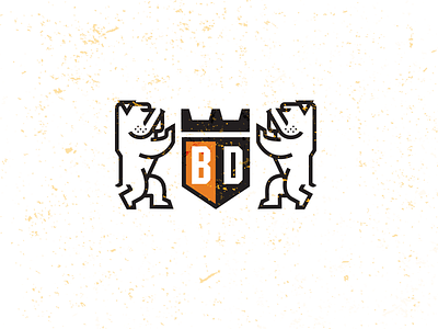 Bulldog Crest-drib brand bruner bulldog crest design logo mike