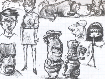 Caricatures 3 (rough sketches)