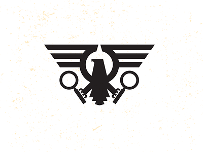 Private Investigator Drib 2 badge bruner crest design eagle eye investigator logo mike