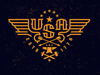 USA Eagle 1776–drib america brand bruner crest design eagle logo mike usa