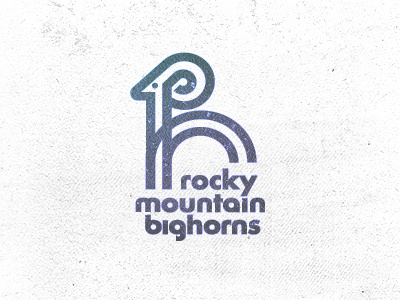 Rocky Mountain Bighorns bighorn design jump logo mike bruner mountain rock sheep