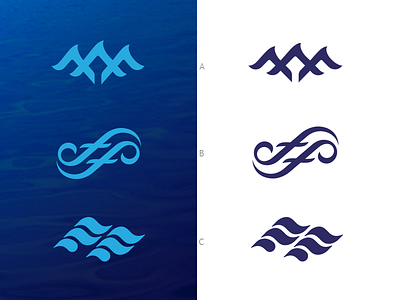 F F+waves_drib design designwisely f flow graphic icon logo mark mikebruner strength water waves