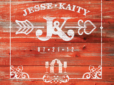 Jesse Kaity Label ampersand arrow barn bottle bruner country design glass glasses label lettering love mike
