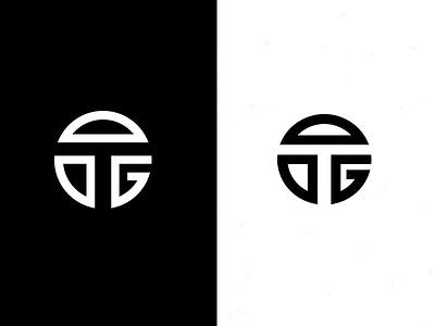 TG Drib 4 design g icon logo mongram t