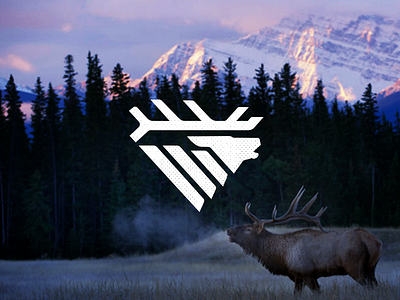 Elk Bugle drib 2 bugle design elk graphic icon logo mikebruner rut