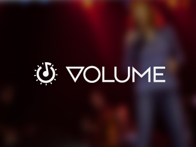 Volume bruner control design icon logo mike music record sound