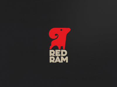 Red Ram bruner design icon logo mike ram red