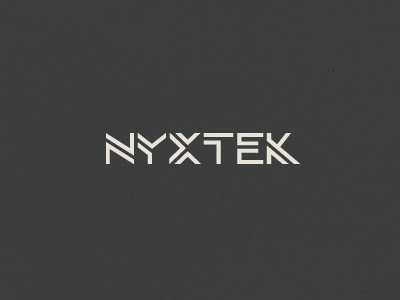 NyxTek bruner custom type design ebusiness logo mike software tech web