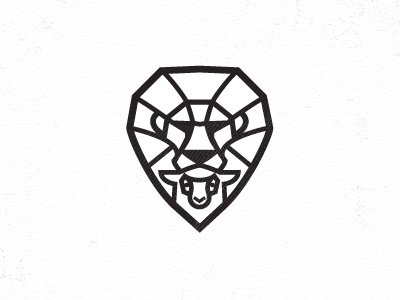 Lion Lamb graphic lamb lion logo stainglass