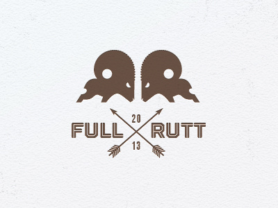 Full Rutt animals arrows bruner crest design dominate fight graphic horns icon logo mike mountain ram rut strength