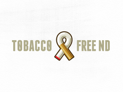 Tobacco Free Nd 2 bruner cigarette design designer grpahics illustration logo logo designer mike smoke free