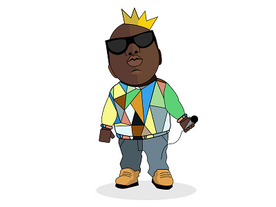 Biggie Smalls 90s biggie biggie smalls character character design hip hop illustration illustrator music rapper rnb vector