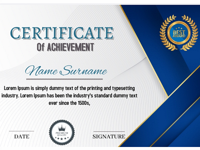 certificate bacground branding calligraphy certificate design giveaway template