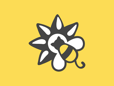 Bumbleanor bee bumble cat icon logo