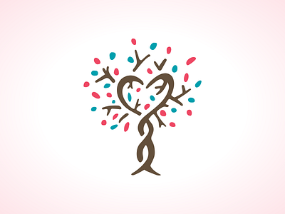 Love Tree heart icon love tree