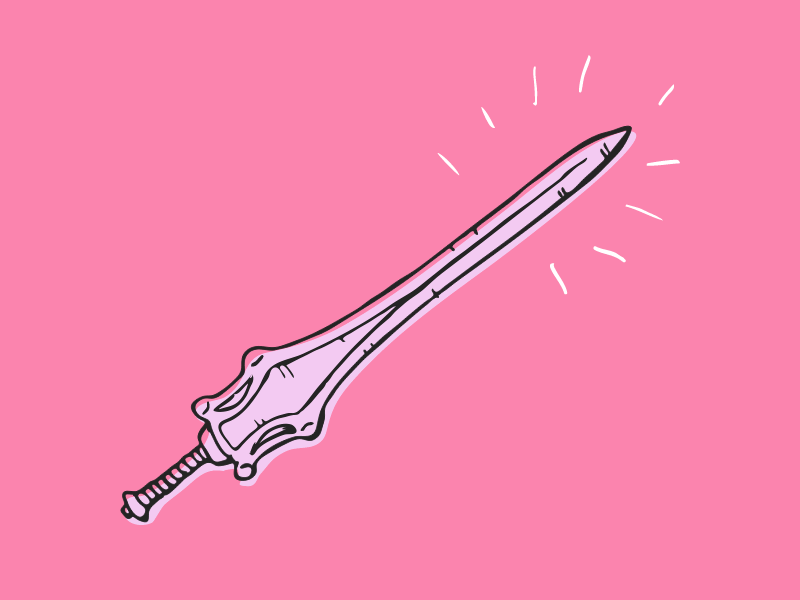 I have the power he man sketch sword