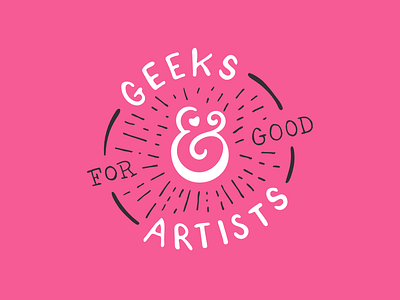 Geek & Artists: Part 2 artists badge crest geeks hand drawn logo stamp
