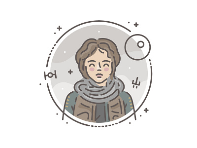 Jyn Erso illustration jyn erso rogue one star wars