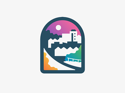 Tranquility badge city community illustration logo neighborhood