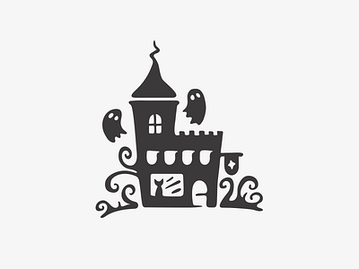Spook Shop boutique halloween haunted house illustration shop