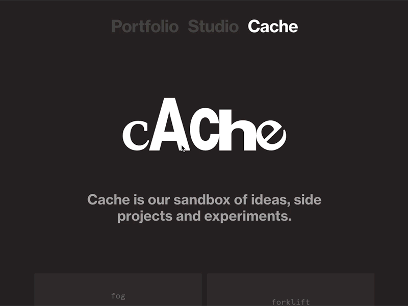 Cache interactive javascript js logo